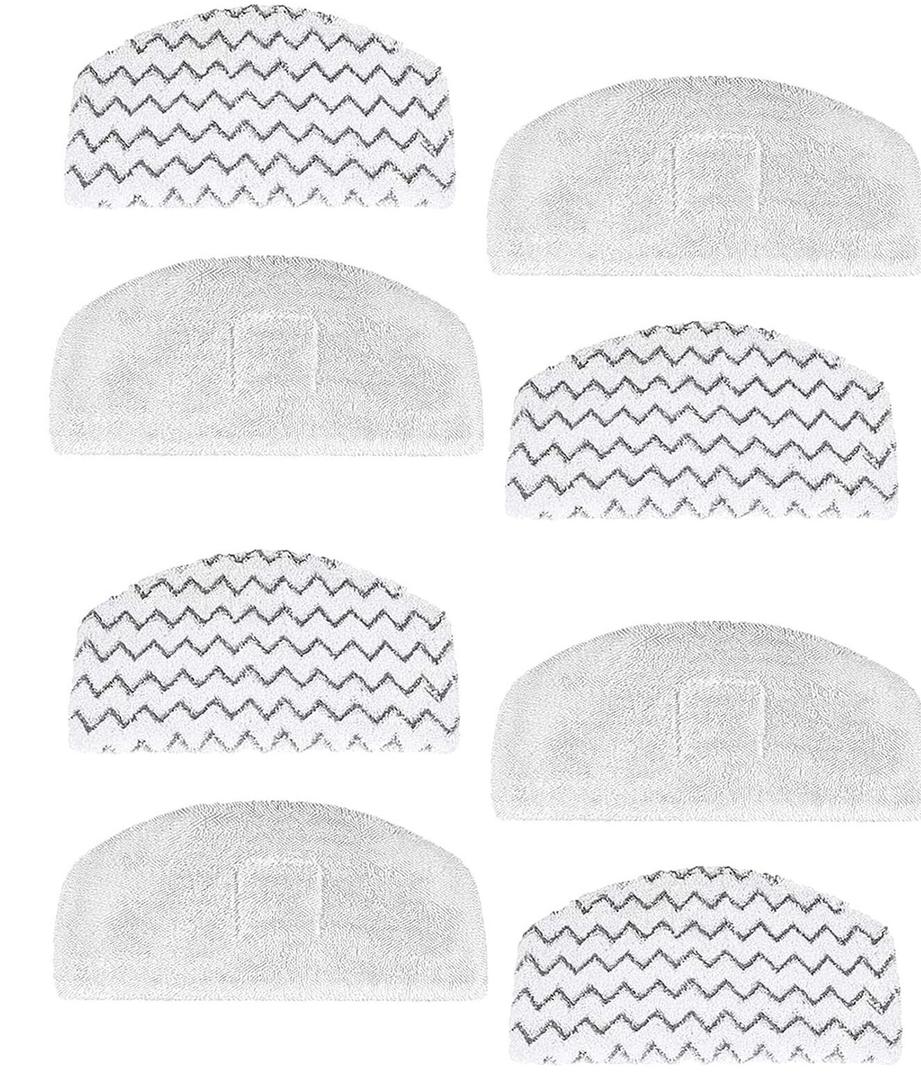8 Pack Steam Mop Reusable Replacement Pads for Bissell Powerfresh Steam Mop 1940 1806 1544 2075 2685A 2181 2814 Series, Model 19402 19404 19408 19409 1940A 1940F 1940Q 1940T 1940W B0006 B0017 2075A