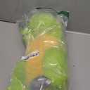 Hopearl LED Musical T-Rex Stuffed Dinosaur Lighting Up Singing Plush Toy Adjustable Volume Lullaby Animated Soothe Birthday Festival for Kids Toddler Girls, Green, 12.5''