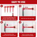 Vdsfand 4 in 1 Door Hinge Adjustment Tool Kit Door Gap Adjustment Tool for Precise Hinge Gap Adjustment Upgraded Hinge Gap Adjusting Wrench for Installation and Repair of Residential and Commercial