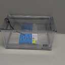 iDesign Clear Plastic Nesting Storage Bins, Set of 3, Space-Saving Organizers for Kitchen or Pantry