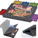 Lavievert Tilting Puzzle Board with 2-in-1 Designed Stand & Cover, Super Lightweight Felt Plateau Storage with 5 Drawers for Adults, Portable Jigsaw Puzzle Table for Up to 1000 Pieces  Gray