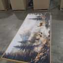 KELIYUAN Large Canva Landscape Painting Of Elk Mountain Pictures Wall Decor For Living Room Wall Art For Bedroom Office Mural Modern Restaurant Room Home Decorations Aesthetics Wood Framed 32x72 In