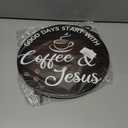 2PCS Coffee Bar Sign, Vintage Coffee Bar Signs for Wall, Suitable for Kitchen, Home, Office, Cafe, Bar, Hot Drink Shop, Housewarming Gift, 11.8 * 11.8 In/13.8 * 4.9 In