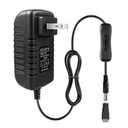 12V Power Supply, 12 Volt 3A 36W DC Power Supply with On Off Switch, Black Switching LED Power Adapter, AC 110V to 12V Wall Wart Transformer Plug for LED Strip Lights with 5.5/2.1 DC Female Connector