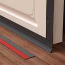 Weather Stripping Door Seal, 2 Inch Silicone Strip for Side and Bottom Gaps, Insulation for Door Frame and Window (20ft) (Black)
