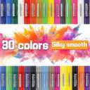 abby paint 30 Colors Solid Tempera Paint Sticks, Washable Paint Sticks for Kids, Quick Drying,Non-toxic,Idel for Kids and Students