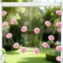 BIG KEYS 4-Piece Paper Flower Set, Garland Decoration, Nude Pink Paper Ball Garland, Suitable for Birthday Decorations, Baby Baptisms, Wedding Engagements, Wedding Banquet Parties, Christmas.