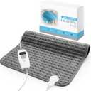MASVIS Heating Pad for Back, 24"x20" Large Heat Pad for Period Cramps/Neck/Shoulders/Body Pain Relief, Electric Heated Pad with 6 Heat Settings, 2H Auto-Off, Moist Dry Heat, Gifts for Women Mom, Gray