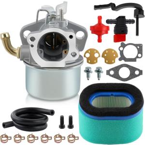 Carbhub 591925 Carburetor for 698479 693518 698475 591925 Engine Motor Powered Chipper Craftsman Tiller with Air Filter Fuel Hose Replace 591925