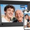 8 inch Digital Picture Frame, 1280x800 HD IPS WiFi Digital Photo Frame, 16GB Storage, Instantly Share Photo/Video via Apps/Email, USB/Mirco SD, Black
