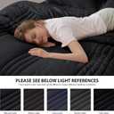 Queen Comforter Set Black - Bed in a Bag Queen Size, 7 Pieces, Soft Bedding Set for All Seasons, Premium Queen Comforter Set with Comforter, Sheets, Pillowcases & Shams