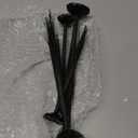 Yunlly Halloween Village Accessories Mini Tree Ornament Autumn Fall Artificial Tree Display Small Bare Branch Winter Fake Branch for Home Office Festival Tabletop Decor, 3 Sizes(Black)