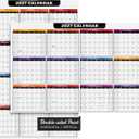 2027 Full Desk Calendar - 11 x 17” Large Size 12 Month Wall Planner for Office and Homes - 2 Sided Vertical and Horizontal Reversible - Printed on Thick & Durable 80lb Cardstock (216 gsm) - 2 Per Pack
