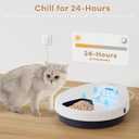 UBPET Automatic Cat Feeder Wet Food, 2025 Upgraded Refrigerated Auto Cat Feeder with Semiconductor Cooling, 4 Days Freshness 5 Meals, Pet Food Dispenser for Cats and Small Dogs, Easy to Clean