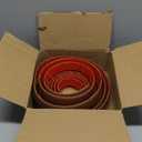 Floor Transition Strip, Self Adhesive Door Threshold for Doorway, Carpet Edging Trim Strip Vinyl Overlap Edge Reducer for Carpet, Tile, Threshold Ramp (1/5" to 2/5", Light Brown Wood Grain, 20FT)