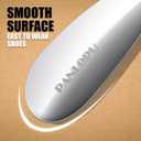 6 x Christmas Style Metal Shoe Horn Christmas Stocking Stuffers 7.5Inch Portable Quality Stainless Steeln Shoe Horn Fashion Travel (Christmas Style Silvery)