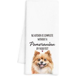 Pomeranian Dog Towels - Kitchen Decor Set, 16x24 Inch