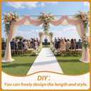 Novabright 10x20ft Backdrop Stand Heavy Duty Pipe and Drape Backdrop Stand for Wedding and Ceremonies, Adjustable Pipe Kit Curtain Frame for Wedding Party Celebration Photography Stage(Gold)