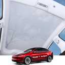 2025 Upgrade Sunshade Roof for Tesla Model Y Juniper Accessories, [Never Sag & No Light Leakage] Magnetic Adsorbed Design for Model Y Launch 2025 2026 [Easy Installation] - 2pcs
