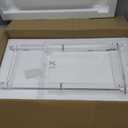 Designstyles Acrylic Folding Tray Table – Modern Chic Accent Desk - Kitchen and Bar Serving Table - Elegant Clear Design