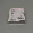 25 Pack C7 LED White Replacement Christmas Light Bulbs, 0.6 Watt White Plastic Night Light Bulbs for Outdoor String Lights, Candelabra Lamp, C7/E12 Candelabra Base