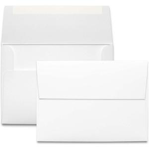 White A9 Self Seal Envelopes - 40 Envelopes - Thick A9 Size (5.75 x 8.75 inch) with Bright White Vellum Finish - For Mailing Greeting Cards, Invitations, Postcards, Photos, & Announcements