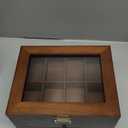 ProCase Wooden Watch Case, 8 Slot Mens Watch Box with Drawer, 2-Layer Mens Jewelry Box Storage Holder Organizer Display Case, Valentine Anniversary Birthday Gifts for Men Women -8 Slot, Brown