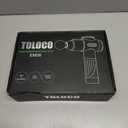 TOLOCO Massage Gun, Deep Tissue Back Massage for Athletes for Pain Relief, Percussion Massager with 10 Massages Heads & Silent Brushless Motor, Valentines Day Gifts for Him Her, Black