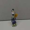 Grant Howard 6 Ounce Hand Painted Blue Hydrangeas Glass Oil Vinegar Cruet Bottle