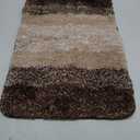 Arotive Microfiber Bathroom Rugs, Shaggy Soft and Absorbent Bath Rug, Non-Slip, Thick Plush Machine Washable Dry Bath Mats for Bathroom, Tub and Shower, 24x16, Brown