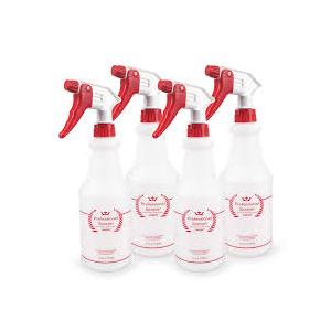 Uineko Plastic Spray Bottle (4 Pack, 32 Oz, AllPurpose) Heavy Duty Spraying Bottles Leak Proof Mist Empty Water Bottle for Cleaning Solution Planting Pet with Adjustable Nozzle and Measurements