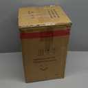 Gold 4.7GAL Kitchen Trash Can with Lid, Cylindrical, 9.64" H x 9.64" W x 9.64" D, Stainless Steel, Odor Seal, Indoor Use Only