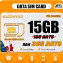 4G LTE Cellular Data SIM Card for 365 Days 15GB Compatible with The USA Nationwide Networks for Unlocked Security Cameras, Hunting Trail Cameras, Game Cameras, Tablets, No Need Activation