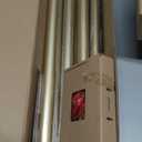 7/8 inch Curtain Rods for Windows 66 to 120 Inch, USFOOK Telescoping Splicing Drapery Rods, Decoration for Home with Luxury Gold Decorative Translucent Finials