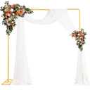 Square Backdrop Stand, 6.5ft Wedding Arch Rectangle Backdrop Stand, Metal Arch Backdrop Stand With Base, Balloon Square Stand Rectangle Arch for Wedding Birthday Party Baby Shower Ceremony Decor