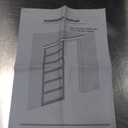 JUBEST 32"x84" White PVC Sliding Barn Door with Hardware Kit and Pull, Translucent Lightweight Plastic Barn Door, Water-Proof Acrylic Pane Door, Renter Friendly Barn Door, Easy Assembly