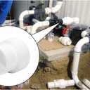 4" x 3" PVC Increaser/Reducer Coupling Adapter (Socket x Socket) Schedule 40 PVC Slip Reducing Coupling Pipe Fittings for Home Sewer Plumbing
