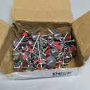 2-1/2" Powder Actuated Fasteners with 1" Washer .300 Head .145" Shank for Powder Fastening & Power Framing systems, 100 Pack