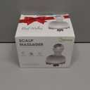 cotsoco Electric Scalp Head & Back Massager, Cordless Hair Massage Waterproof Head Massager with 4 Heads 84 Nodes for Hair Growth, Stress Relief & Deep Clean, Gifts for Mom, White