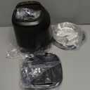 Automatic Cat Feeder, Cat Food Dispenser with Stainless Steel Bowl, Timed Portion Control 20 Portions 6 Meals Per Day, Voice Recorder, Dual Power Supply for Small Dogs (Black)