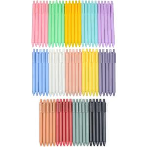 YYaaloa 70pcs Cute Pens Black Gel Ink Pens Retractable 0.5mm Gel Pens Bullet Point Nice Gifts Fun Pens for Women Office Supplies