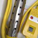 Portable Water Heater 1500W Immersion Heater for Bathtub with Switch Control, Bucket, Hot Tub, and Mini Inflatable Pool Fast Heating with Rust-Resistant 304 Stainless Steel Cap(Yellow)
