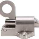 Yosoo Latch Lock Zinc Alloy Security Pull Ring Spring Bounce Door Bolt for Window Shed Gate Toilet Bedroom