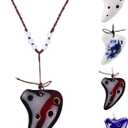 L'MS 6 Hole Ceramic Strawfire Mini Ocarina with Free Tutorial Songbook (Coffee)