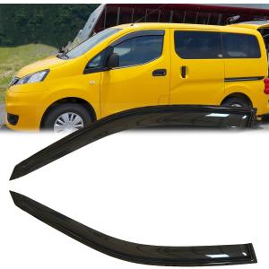 2pcs Original Shatterproof Rainproof Side Window Wind Deflectors for 2014-2019 Nissan NV200 Taxi/City Express,Rain Guards,Nice Looking Window Visors for Cars,Vent Deflector 92523