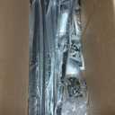 Mefirt Over The Door Pantry Organizer, Wall Mount Spice Rack, Pantry Hanging Storage and Organization, 8 Adjustable Baskets Heavy-Duty Metal for Home & Kitchen, Back of Door Seasoning Rack - Black