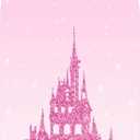 6.6FT Pink Castle Diamond Arch Cover Round Arch Backdrop Chiara for Birthday Party Baby Shower Wedding Decor Groovy(6.6x3.3ft,No Frame No Zipper)