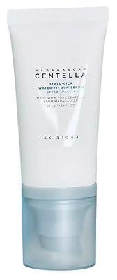 VitaBoost Hyalu CICA Water-fit Sun Serum 50 ML – Lightweight, Hydrating Serum with Protection, Soothing for Sensitive Skin, Moisturizing & Non-Greasy andGeoMetal™ Gauze Pad
