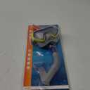  Mask and Snorkel Combo - Snorkeling, Diving, and Swimming-Adult-Tempered Glass-Silicone-Flex Tube-Snorkel Dry top-Splash Guard
