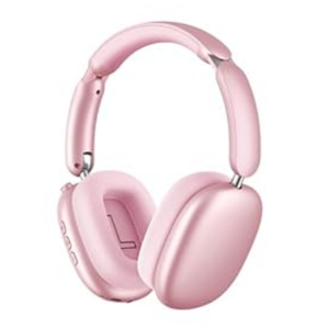 Wentronic Y02 Active Noise Cancelling Headphones, 60H Battery, 5 EQ Music Modes, Hi-Res Audio, Deep Bass, Foldable Wireless Over Ear Bluetooth 5.4 Headset, Breathable Leather Earpads (Pink)
